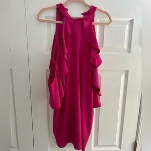 Pinkblush Maternity Dress with Cold Shoulder Sleeves